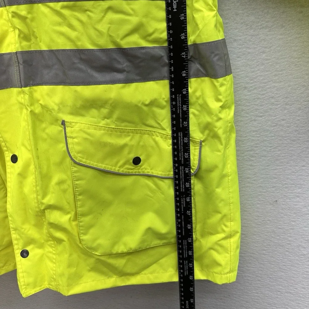 Game Hi Vis 6-in-1 Safety Jacket ANSI Reflective Waterproof Yellow Size L